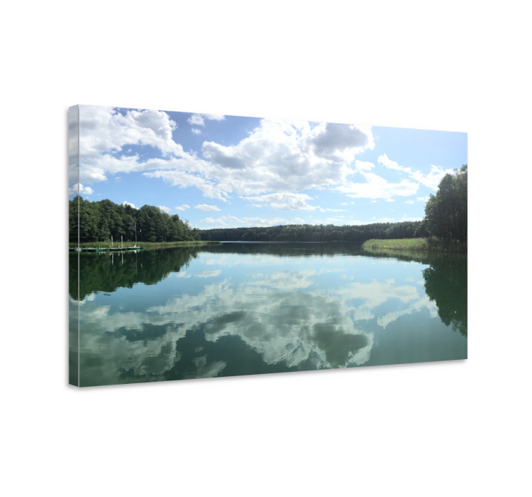 Landscape canvas reflective lake view - TenStickers