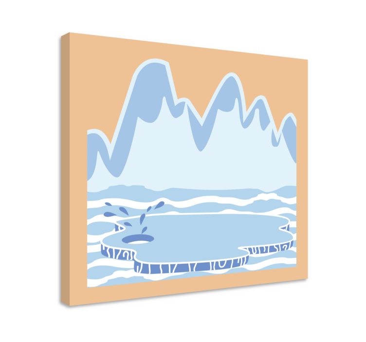 Landscape canvas iceberg scene - TenStickers