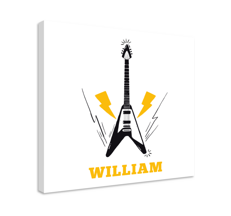 Music canvas art electric guitar motivation - TenStickers