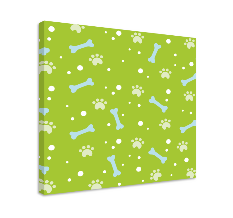 Dog wall art paw print design - TenStickers