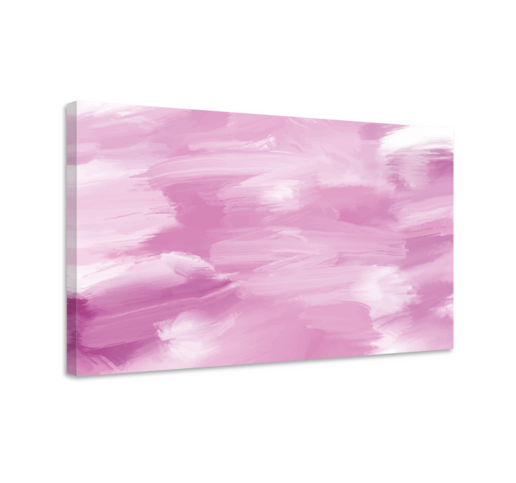 Abstract wall art soft pink brushstrokes - TenStickers