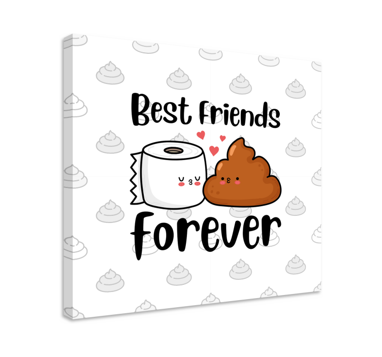 Canvas adorable best buddies - TenStickers