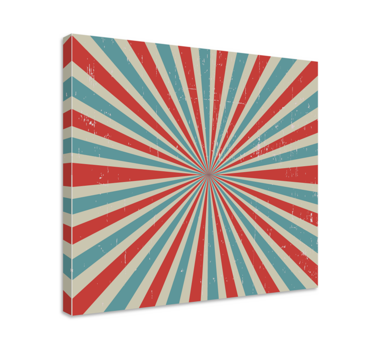Abstract wall art radiating pattern design - TenStickers