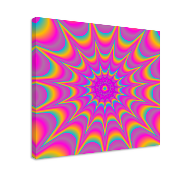 Colorful Spiral Pattern abstract wall art - TenStickers