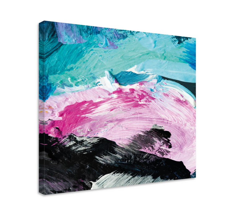 Abstract wall art in vibrant color swirls - TenStickers