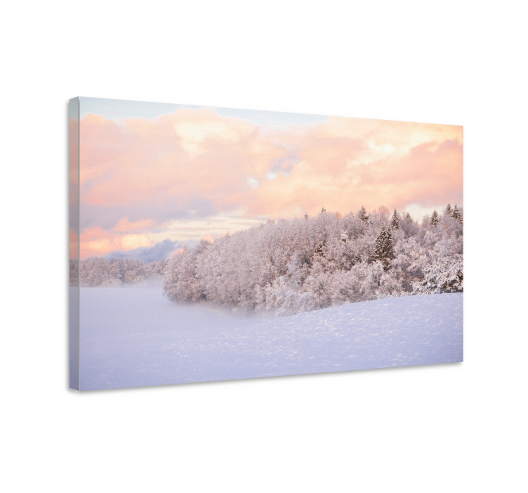 Winter serenity landscape canvas - TenStickers