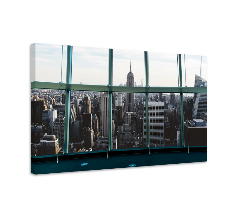 CITYSCAPE WITH EMPIRE STATE City skyline print - TenStickers