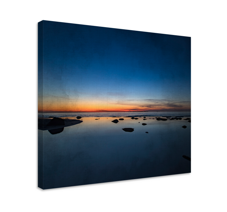 Calm Sea At Sunset landscape canvas - TenStickers