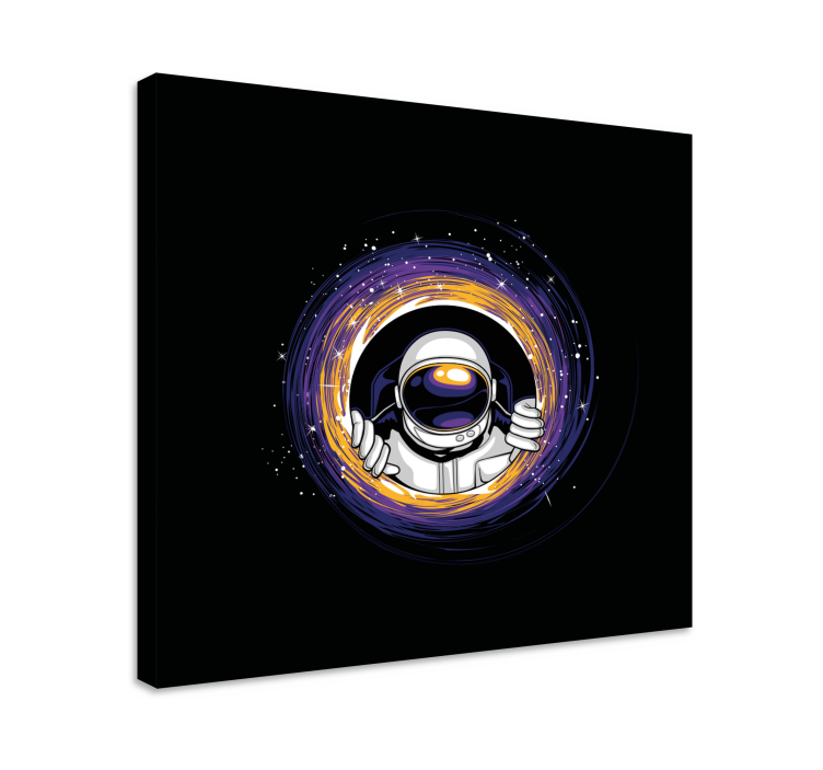 Video game canvas art astronaut embrace portal - TenStickers