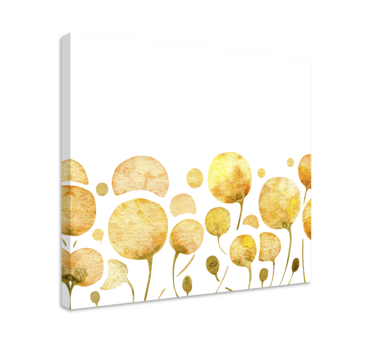 Flowers canvas sunny floral blossoms - TenStickers