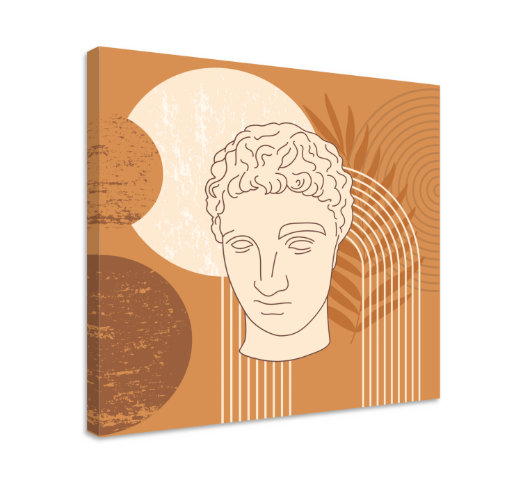 Abstract wall art classical sculpture head - TenStickers