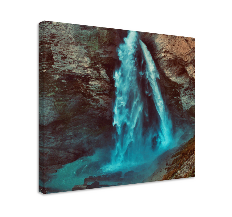 Cascading waterfall landscape canvas - TenStickers