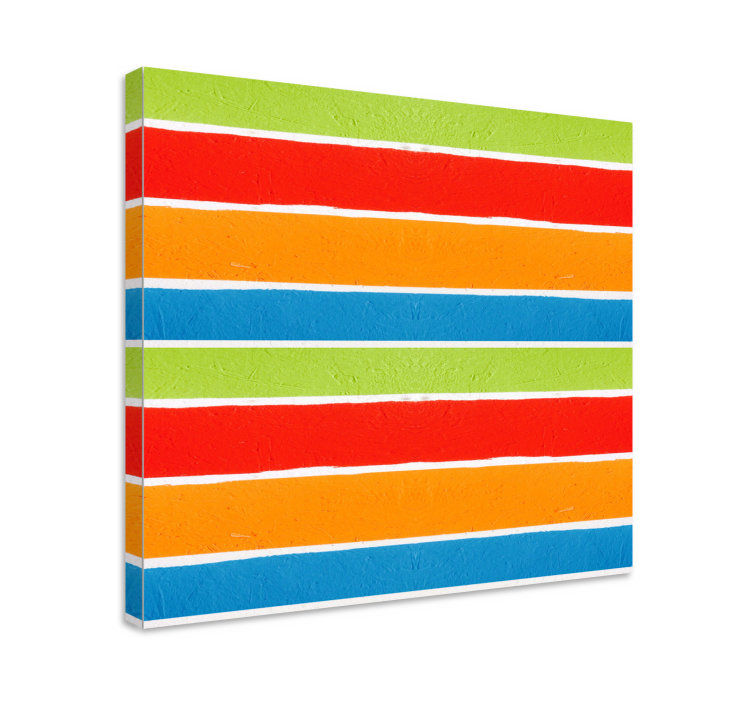 Buddha wall art with colorful stripes - TenStickers