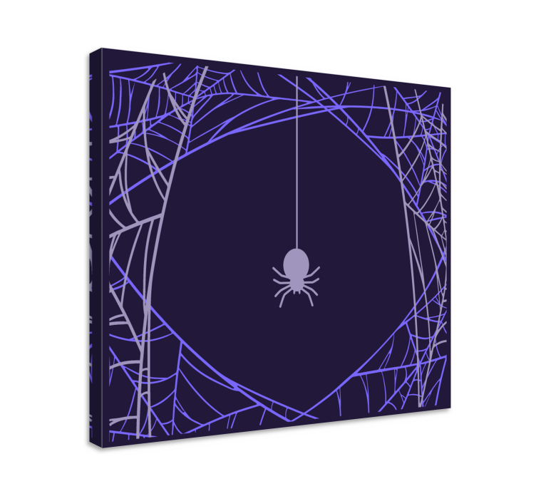 Quote canvas for spider web concentration - TenStickers