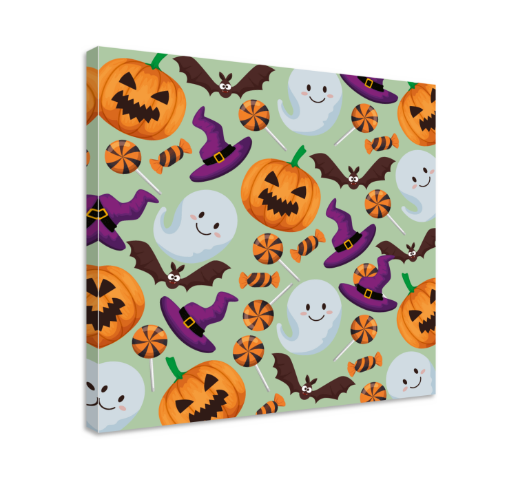 Teen canvas prints featuring fun halloween themes - TenStickers