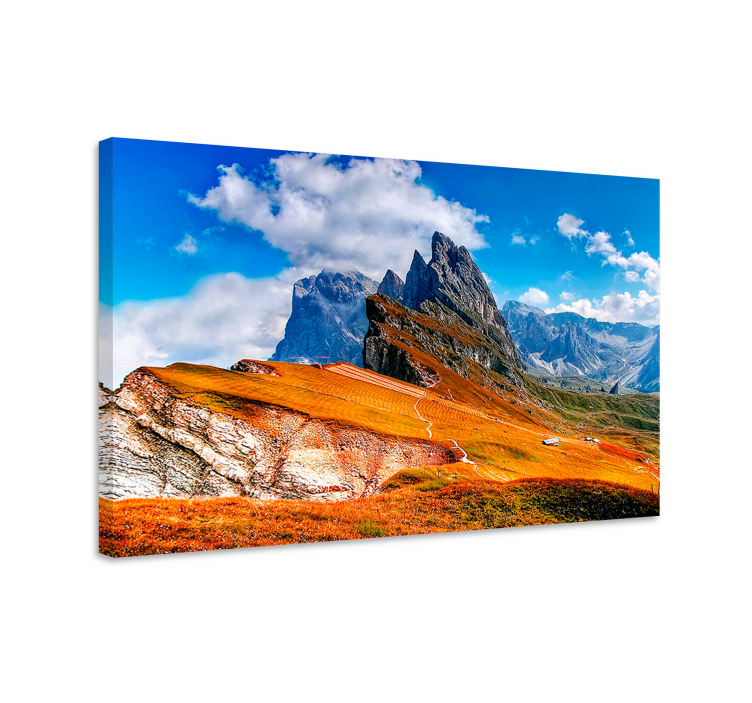 Landscape canvas majestic mountain range artwork - TenStickers