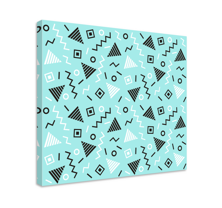 Geometric canvas with dynamic pattern design - TenStickers