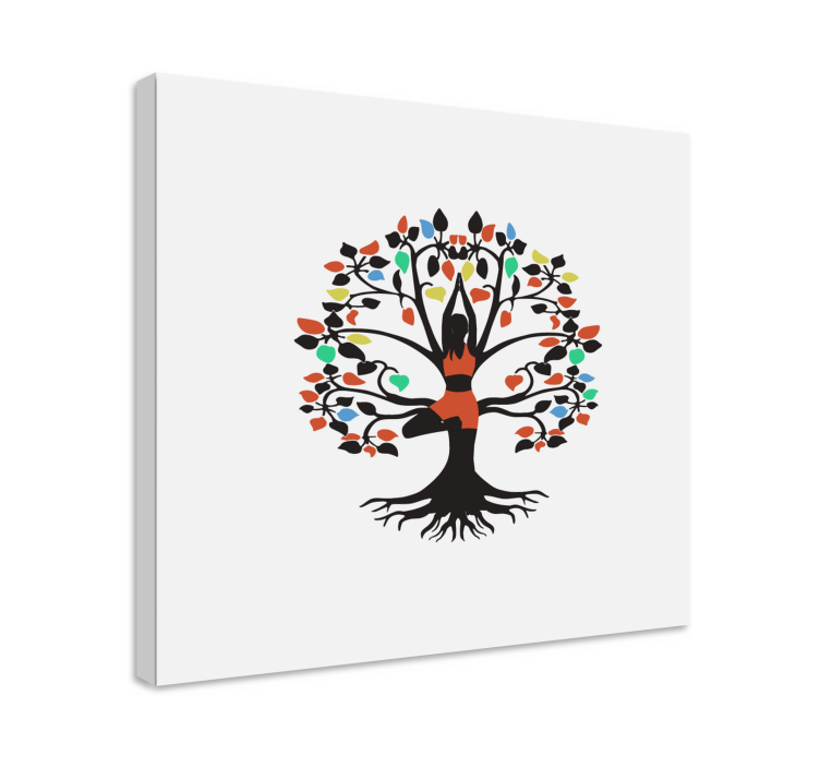 Flowers canvas nature's tree spirit - TenStickers