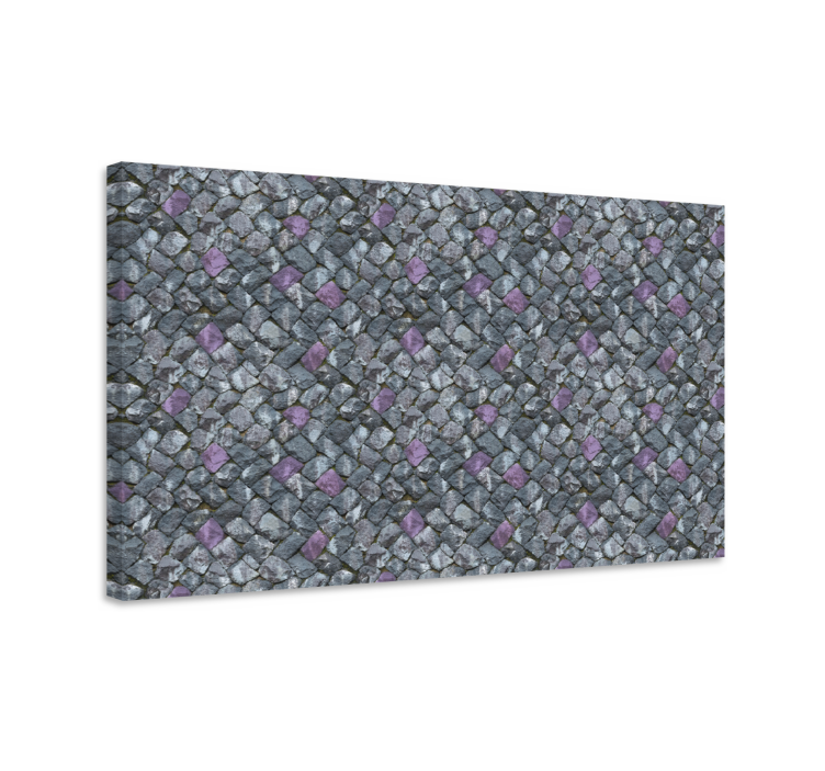 Ornamental canvas print geometric stone design - TenStickers