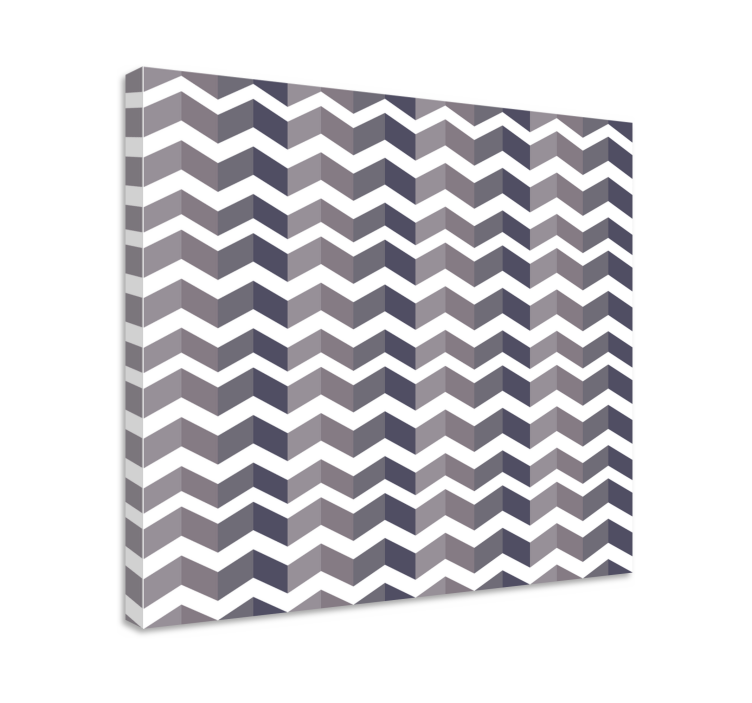 Geometric canvas chevron pattern design - TenStickers
