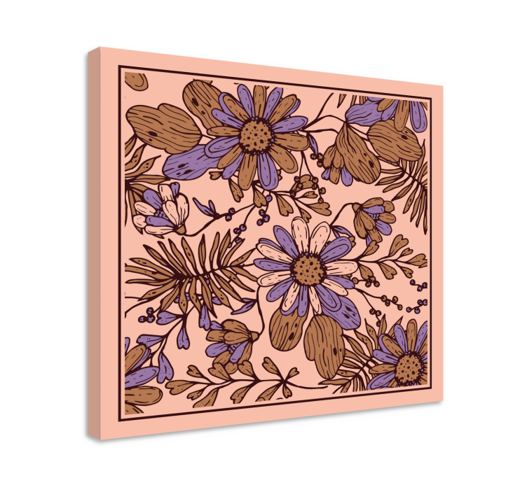 Flowers canvas gentle blossom arrangement - TenStickers