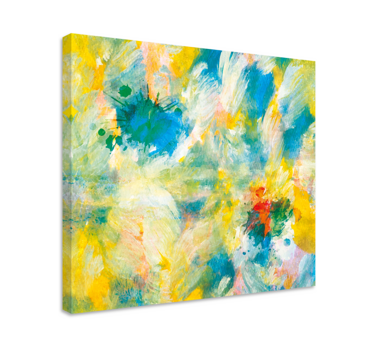 Abstract wall art vibrant color burst - TenStickers