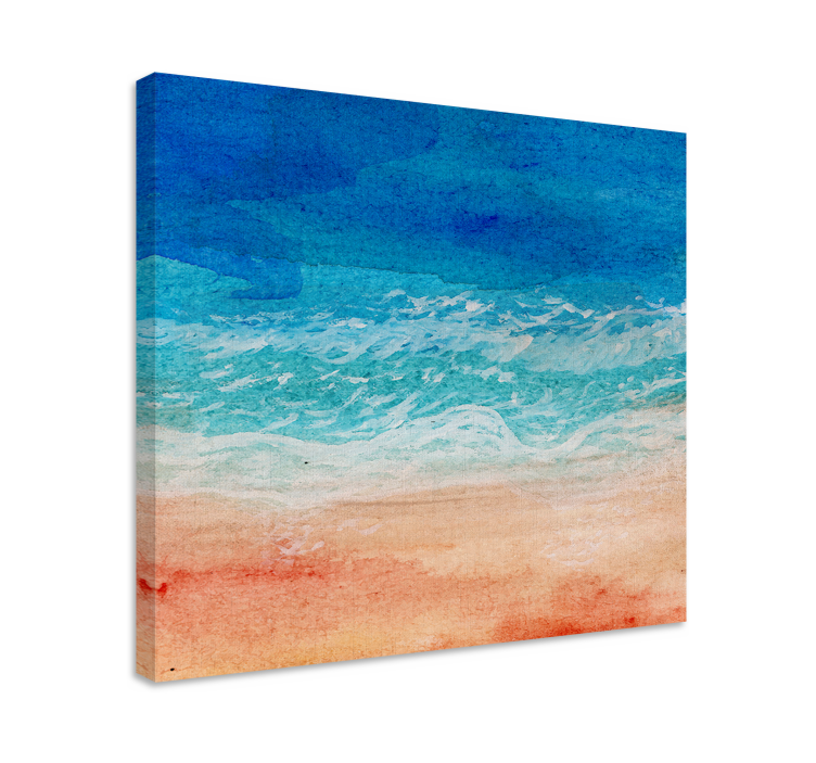 Ocean wave tranquility landscape canvas - TenStickers