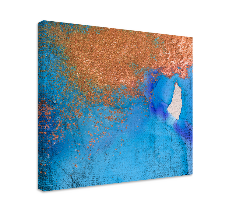 Abstract wall art textured blue design - TenStickers