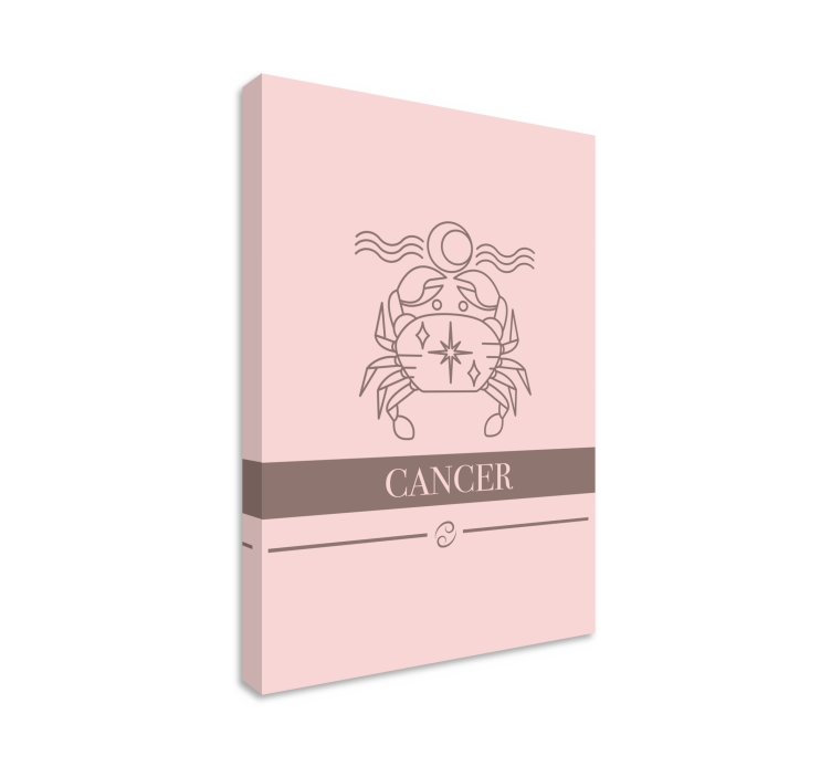 Quote canvas for astrological cancer sign - TenStickers