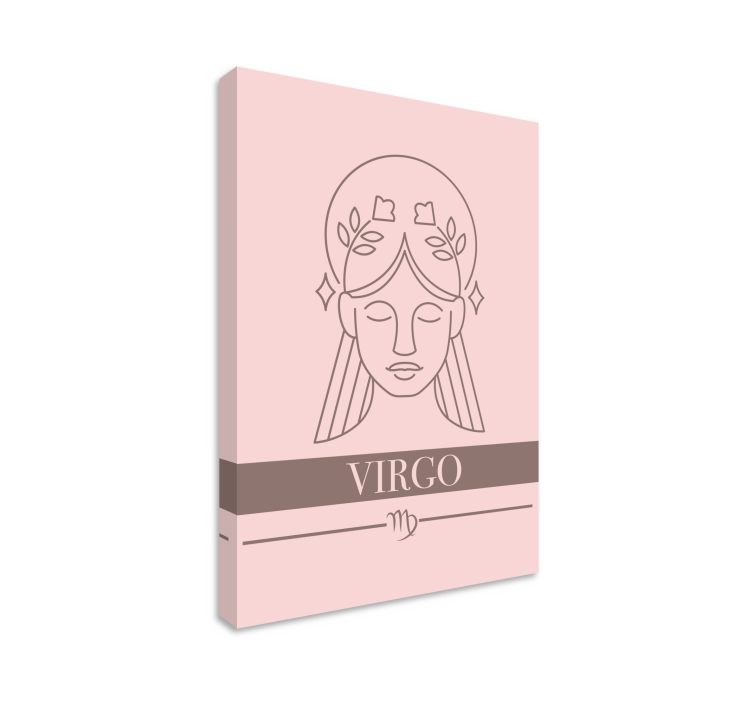 Quote canvas for virgo zodiac symbol - TenStickers