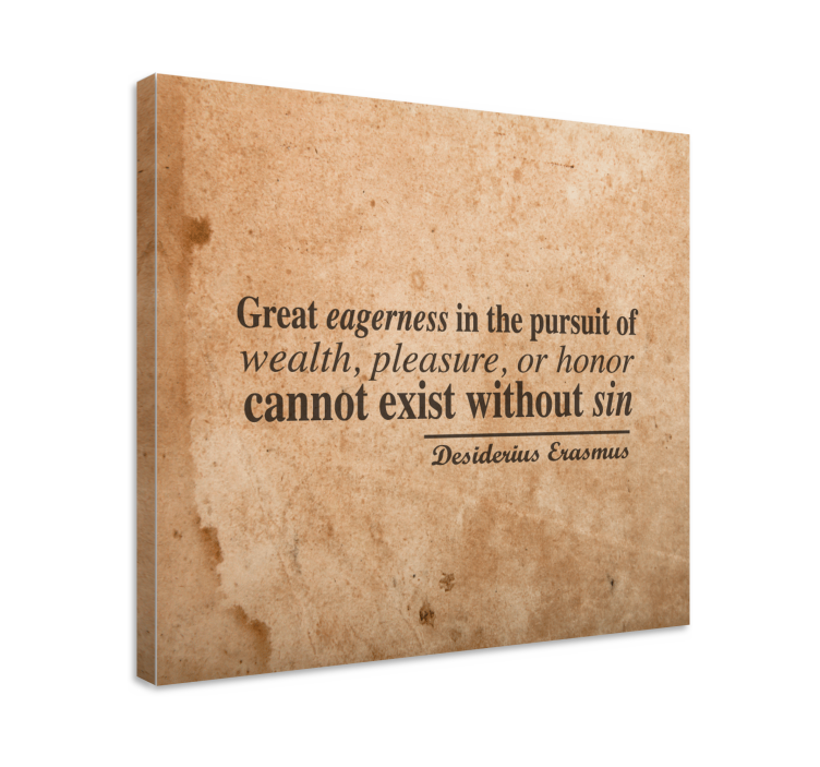 Quote canvas of eagerness and abundance - TenStickers