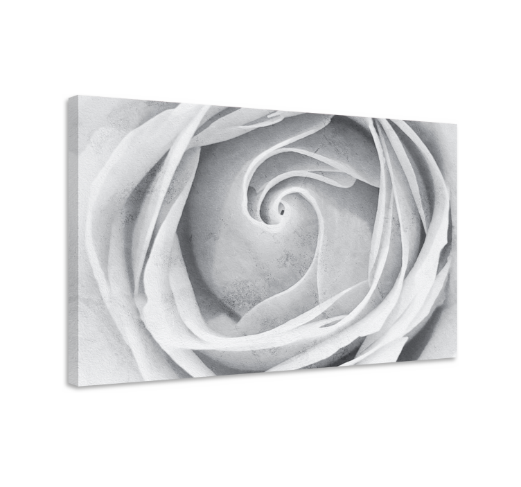 Flowers canvas elegant rose spiral art - TenStickers