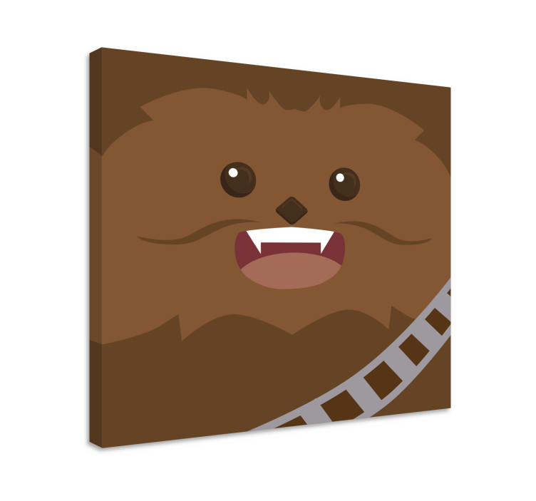 Chewbacca character canvas print - TenStickers