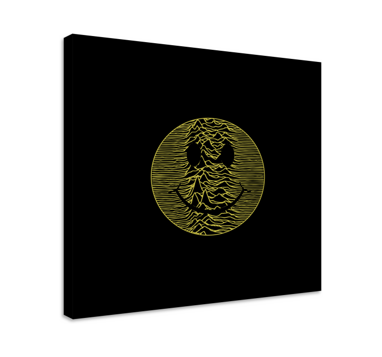 Pulsar smiley face canvas pictures room - TenStickers