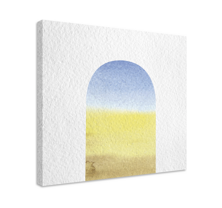 Watercolor arch geometric canvas - TenStickers