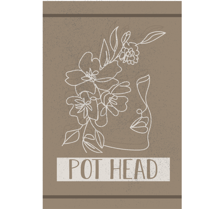 Pot Head Plant canvas prints - TenStickers