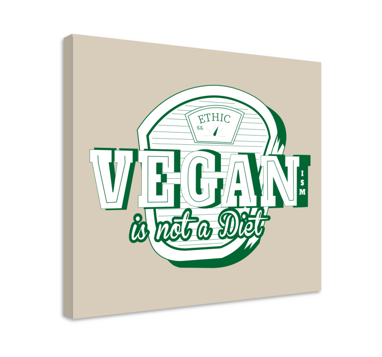 Veganism is not a diet retro canvas - TenStickers