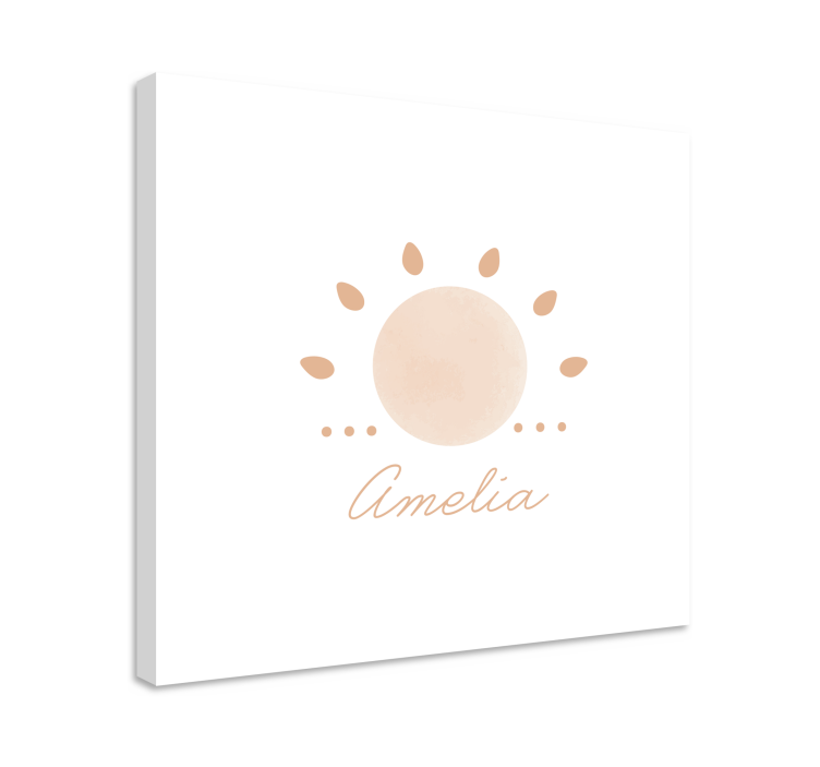 Abstract Minimal Sun nordic canvas prints - TenStickers