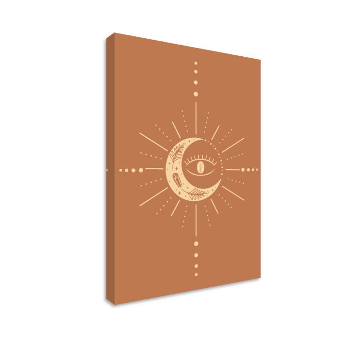 Boho Eye zen canvas print - TenStickers