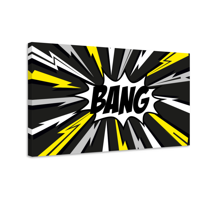 Bang! Pop Art Canvas Print - TenStickers