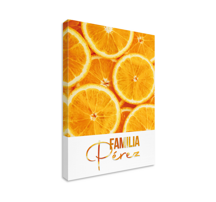 Orange fruit canvas wall decoration - TenStickers