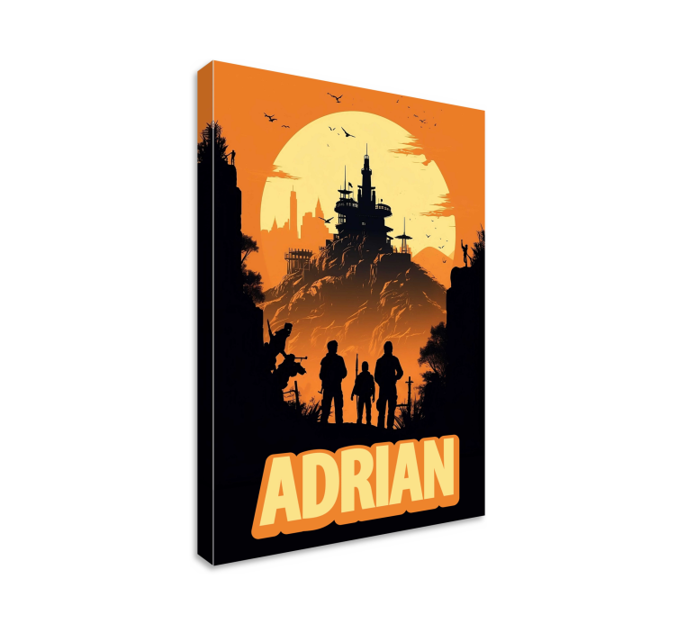 adventure personalized video game canvas art - TenStickers