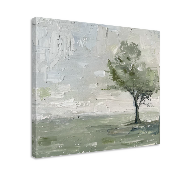 Tree Canvas Painting Wall Art - TenStickers