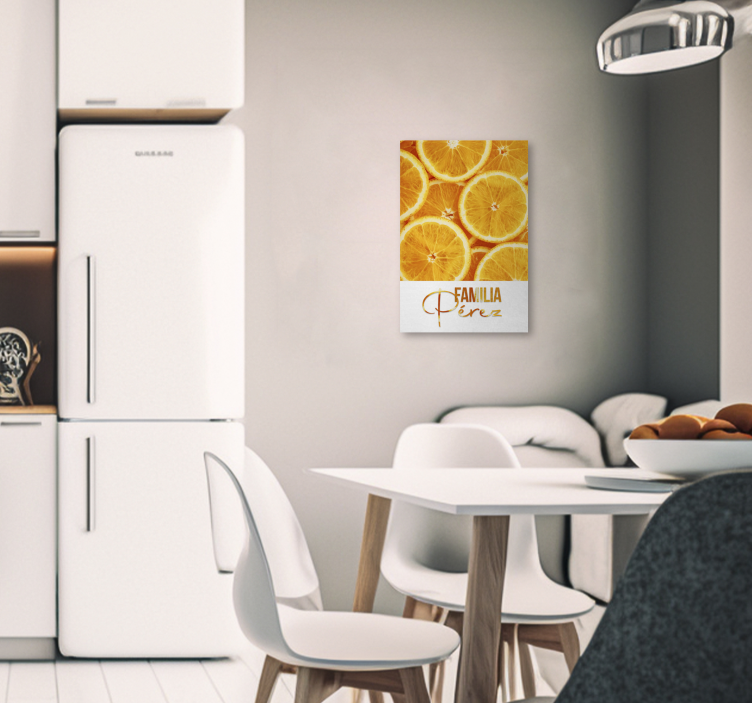 Orange fruit canvas wall decoration - TenStickers