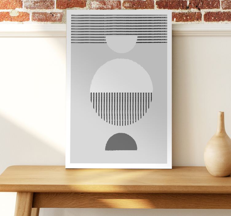 Scandinavian style dining room canvas art - TenStickers