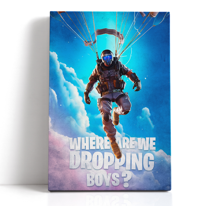 where are we dropping video game canvas art - TenStickers