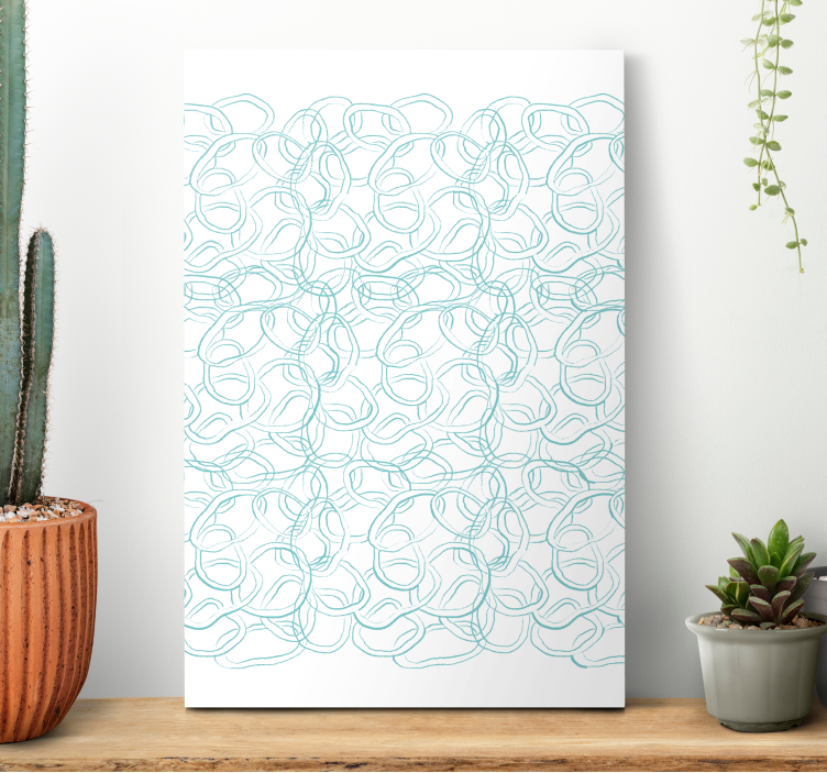 Abstract circular modern  abstract canvas - TenStickers