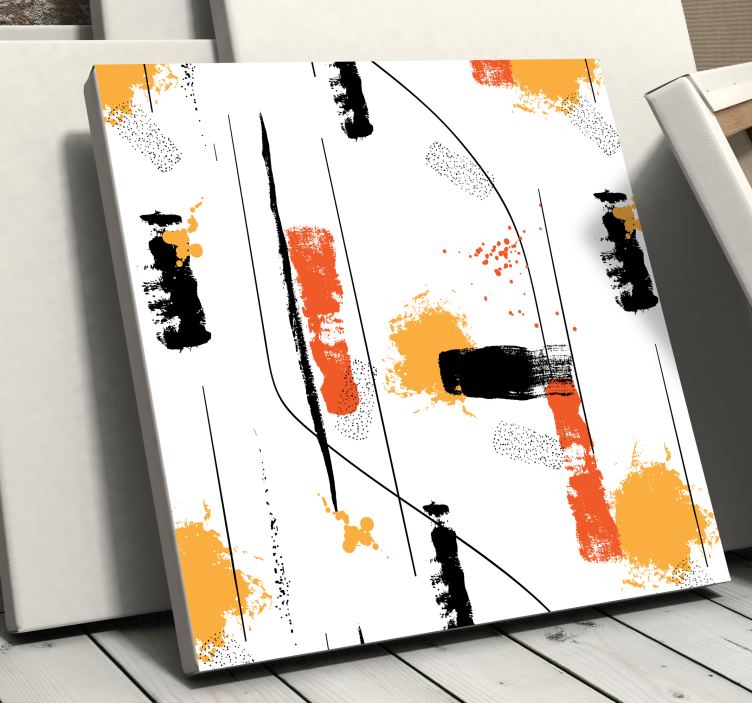 Abstract Expressionism abstract wall art canvas - TenStickers