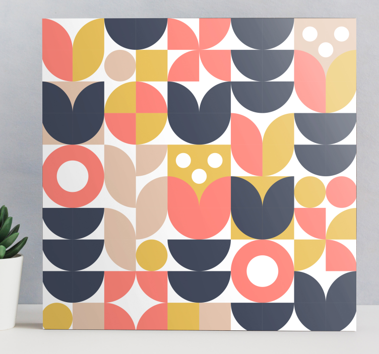 Abstract geometric shapes geometric canvas - TenStickers