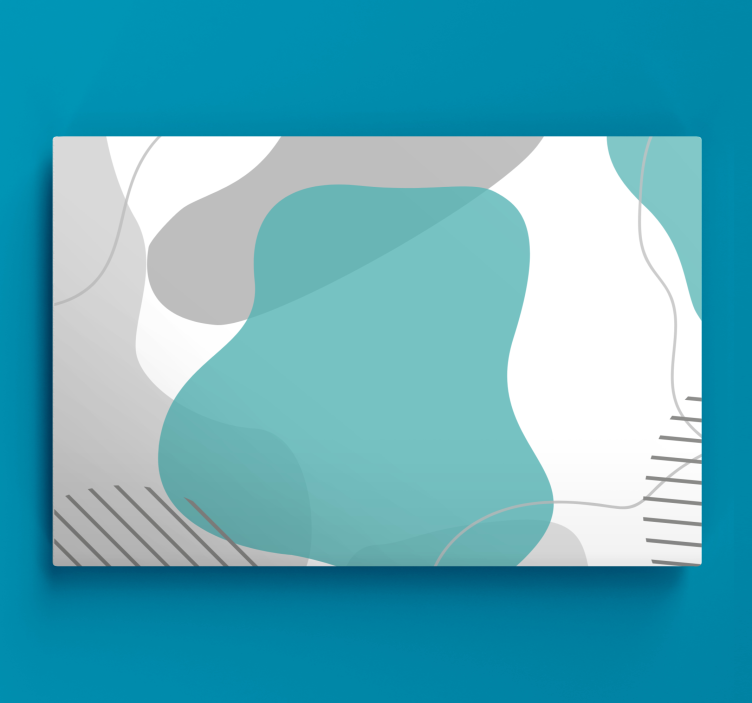 Abstract wall art fluid shapes journey - TenStickers